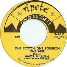 Les versions del "One bourbon, one scotch, one beer", d'Amos Milburn