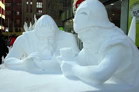 Concurs d'escultures de gel