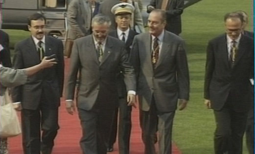 Les visites de de Gaulle, Giscard d’Estaing. Mitterrand i Chirac