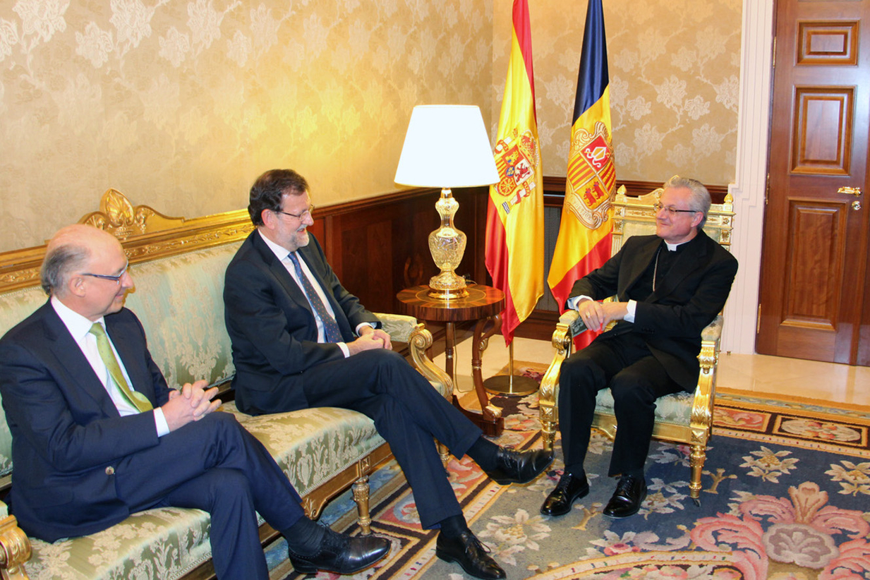 El copríncep episcopal felicita Mariano Rajoy pel seu nomenament com a president del Govern espanyol