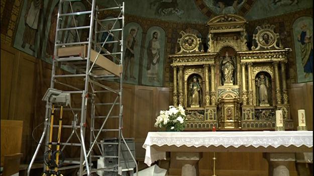 Comença la restauració de les pintures murals de Sant Pere Màrtir