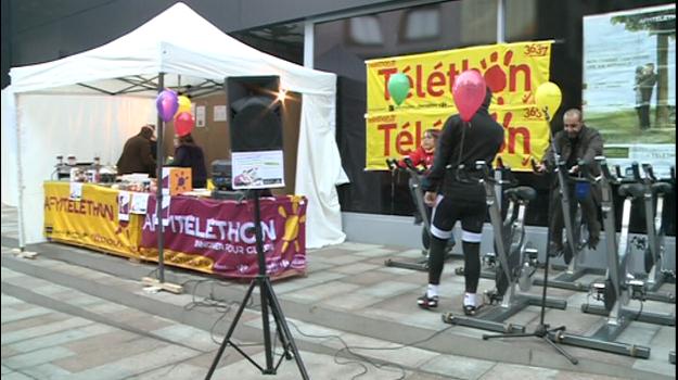 Bicicleta estàtica per al Téléthon