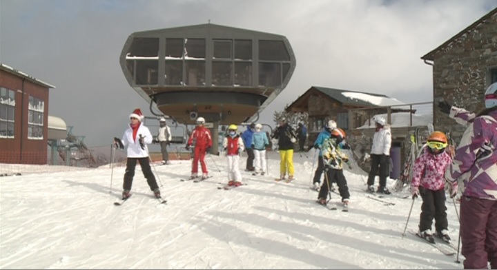 Afluència de turistes a pistes el dia de Nadal