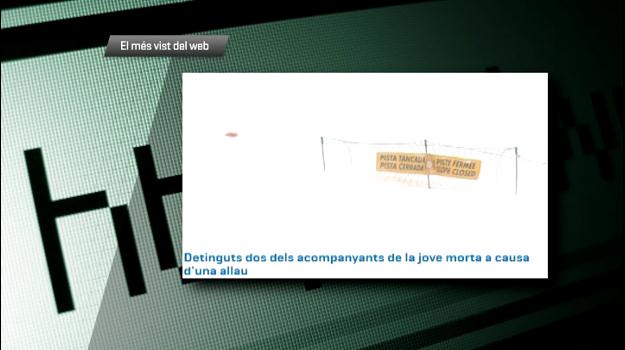 L'accident mortal d'una jove a pistes i els controls per Cap d'Any, el més vist al web