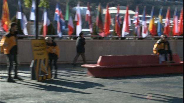 La plaça del Poble, escenari de l'espectacle inaugural