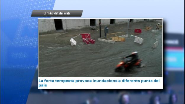 Les inundacions a Andorra la Vella, la notícia més vista a Andorra Difusió