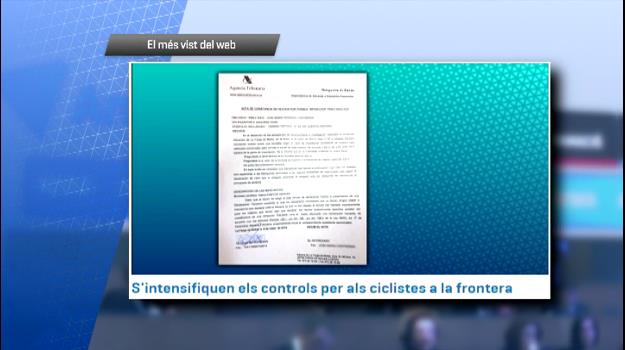 Els controls que els ciclistes pateixen a la frontera amb Espanya, el més vist al web