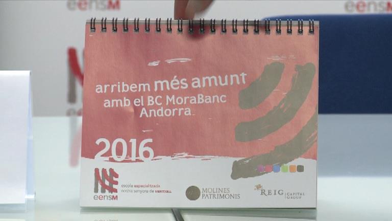 El calendari de l'escola de Meritxell compta amb la participació dels jugadors del MoraBanc