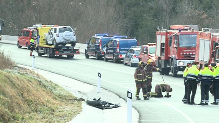 Una de les joves ferides en l'accident de l'N-145, donada d'alta