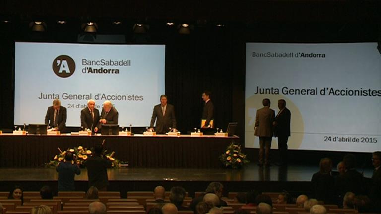 Banc Sabadell d'Andorra tanca el 2015 amb uns beneficis de 7,6 milions d'euros