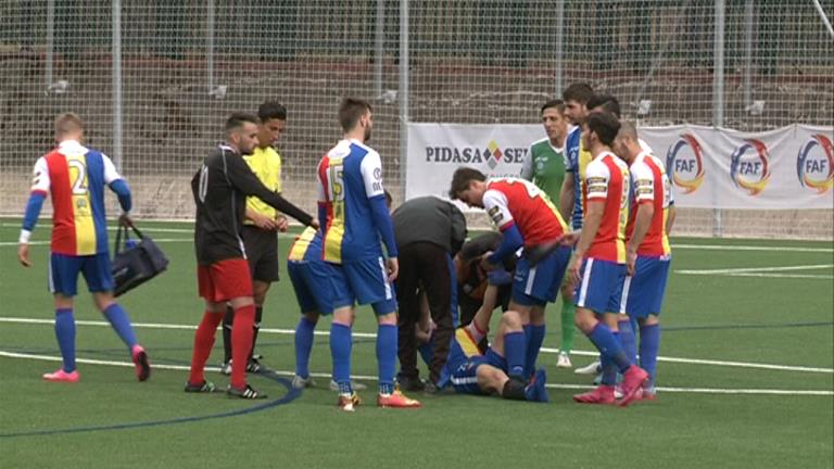 Betriu serà baixa en el partit de l'FC Andorra a l'Escala