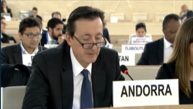 L'ambaixador i representant permanent d'Andorra a la seu de l'ONU