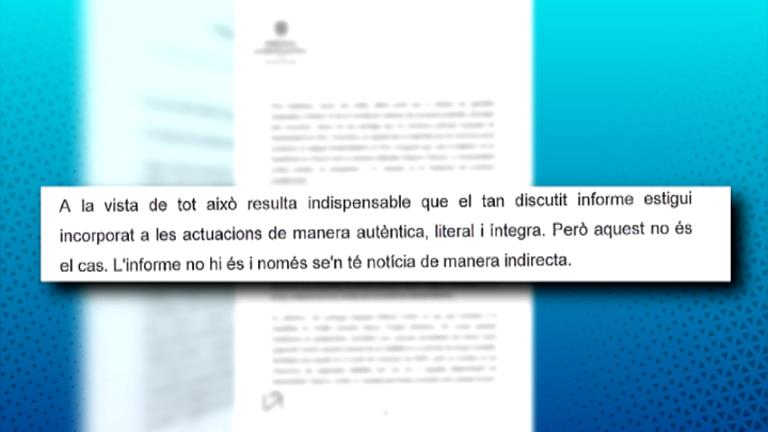 Cinca treu ferro a la sentència que obliga l'INAF a lliurar l'informe sobre la inviabilitat de BPA