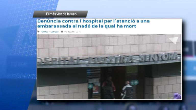 La demanda a l'hospital per negligència és el més vist al web aquesta setmana