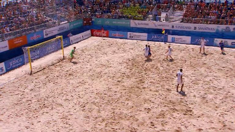 La selecció de futbol platja debuta a l'Europeu amb derrota contra Anglaterra (5-1)