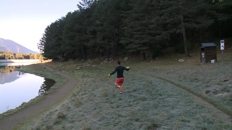 Una trentena de participants en la primera Duatló d'Engolasters