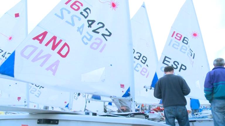 Podi de Gorka Aràjol al Gran Premi Principat d'Andorra de Vela, al Masnou