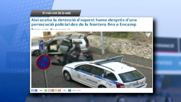 La detenció d'un conductor a Encamp després d'una persecució des de la frontera, el més vist a Andorra Difusió