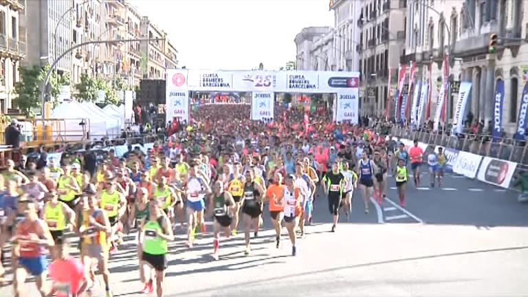 Marcos Sanza entra al top-10 de la Cursa dels bombers de Barcelona