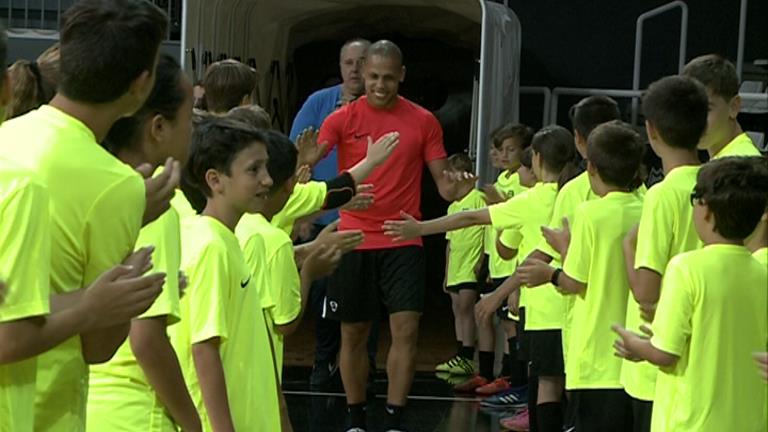 Ferrao explica al Campus Nike que vol tornar a convertir el Barça Lassa en el millor equip del món