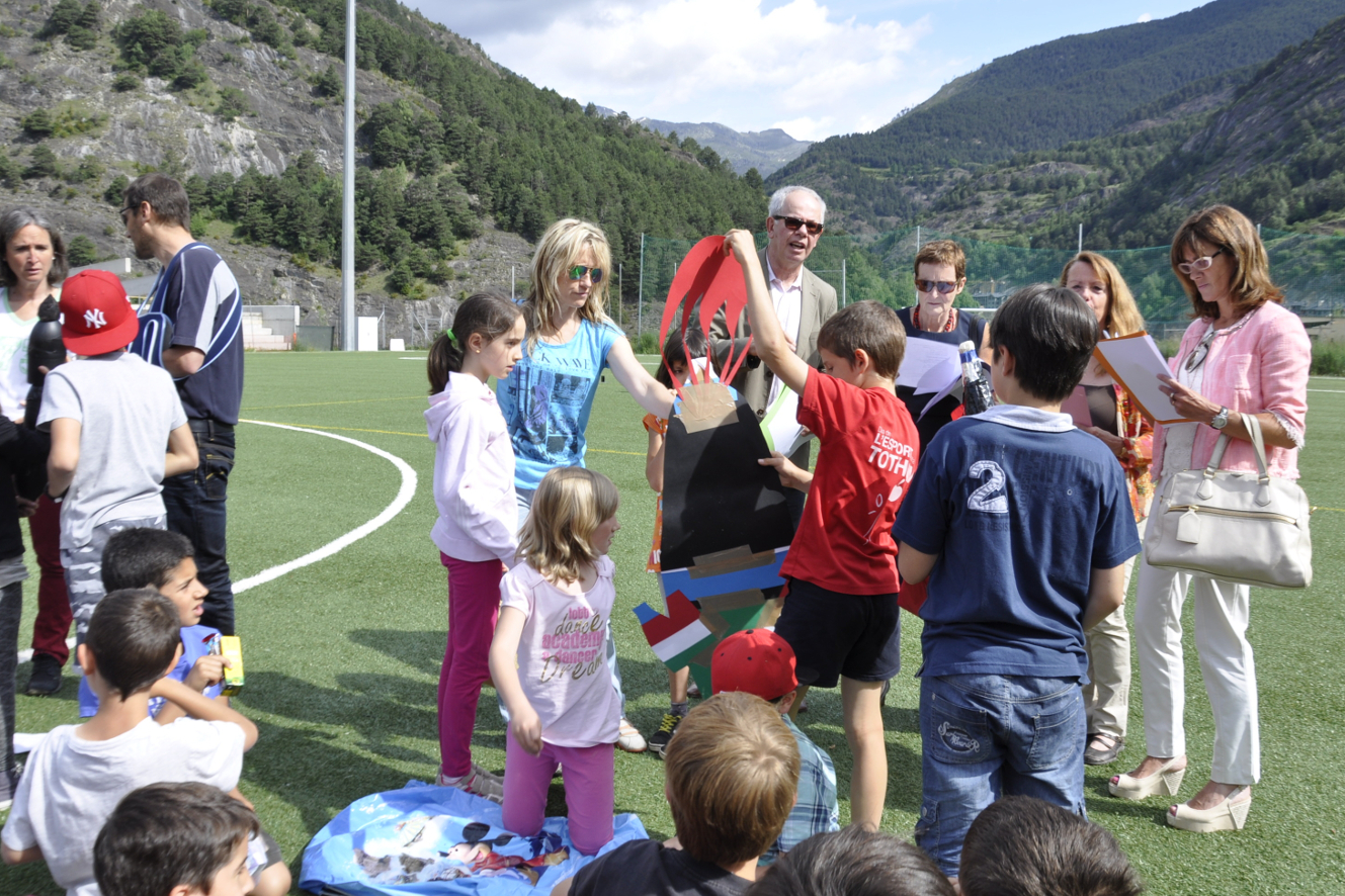 Els alumnes de primària d’Ordino, entre 8 i 10 anys, dels sisteme