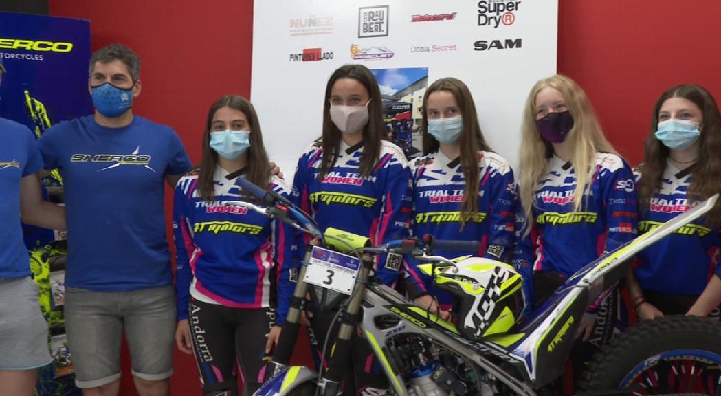 5 pilots formen el primer equip de trial andorrà íntegrament femení 