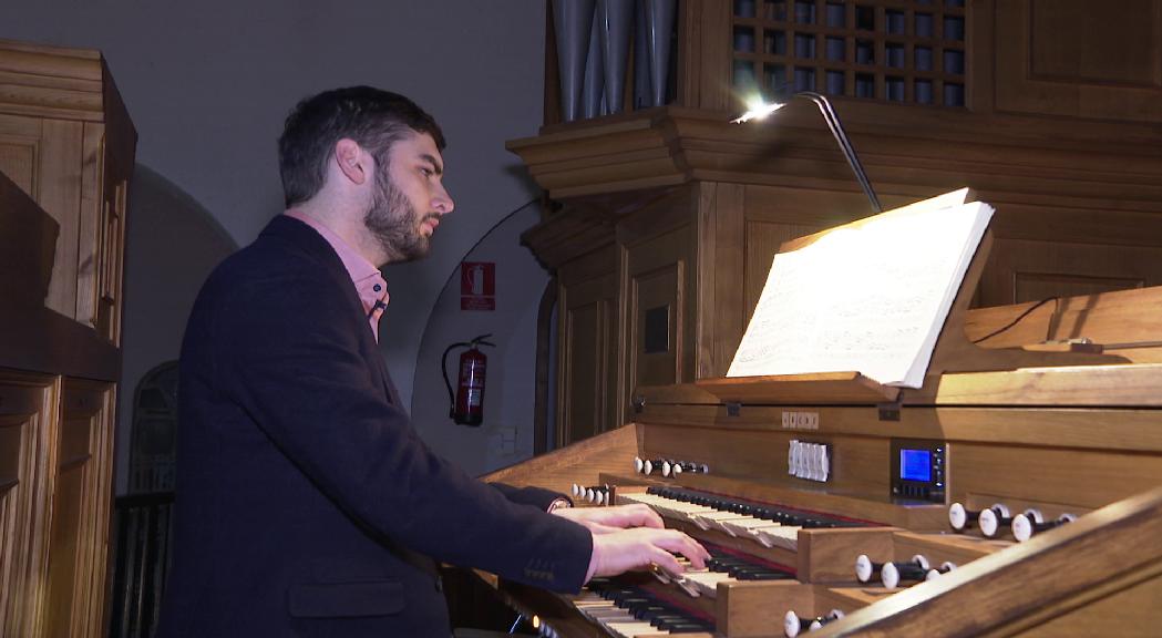 L'organista Aaron Ribas és a Andorra per oferir un concert a Sant