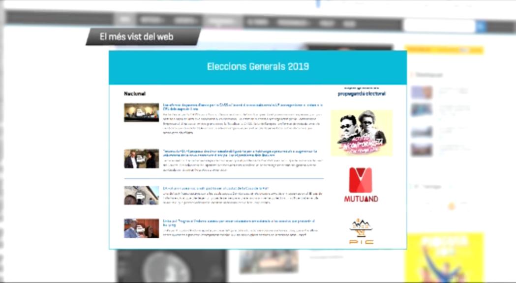L'accident mortal a l'Avet i la pàgina dedicada a les eleccions generals, el més vist de la setmana