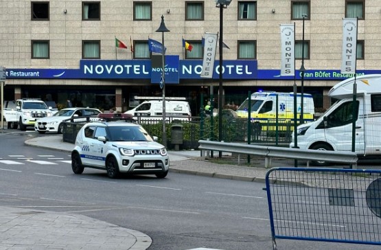 Accident de trànsit al carrer Prat de la Creu