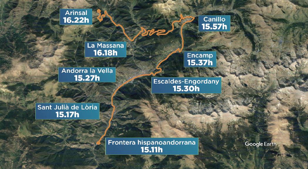 Afectacions al trànsit per l'arribada de la Vuelta