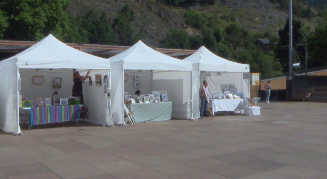 Poca afluència al Mercat d'Art d'Ordino