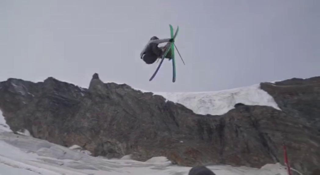 Aguareles s'entrena al parc de Saas Fee