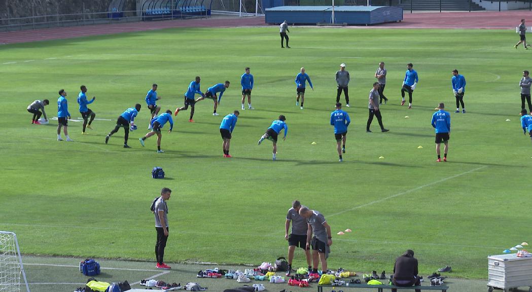 L'Alavés s'entrena a l'Estadi Comunal i alaba el joc de l'FC Andorra