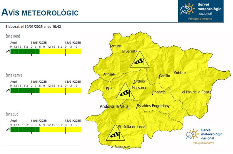 La previsió de fortes ràfegues de vent aquest dissa