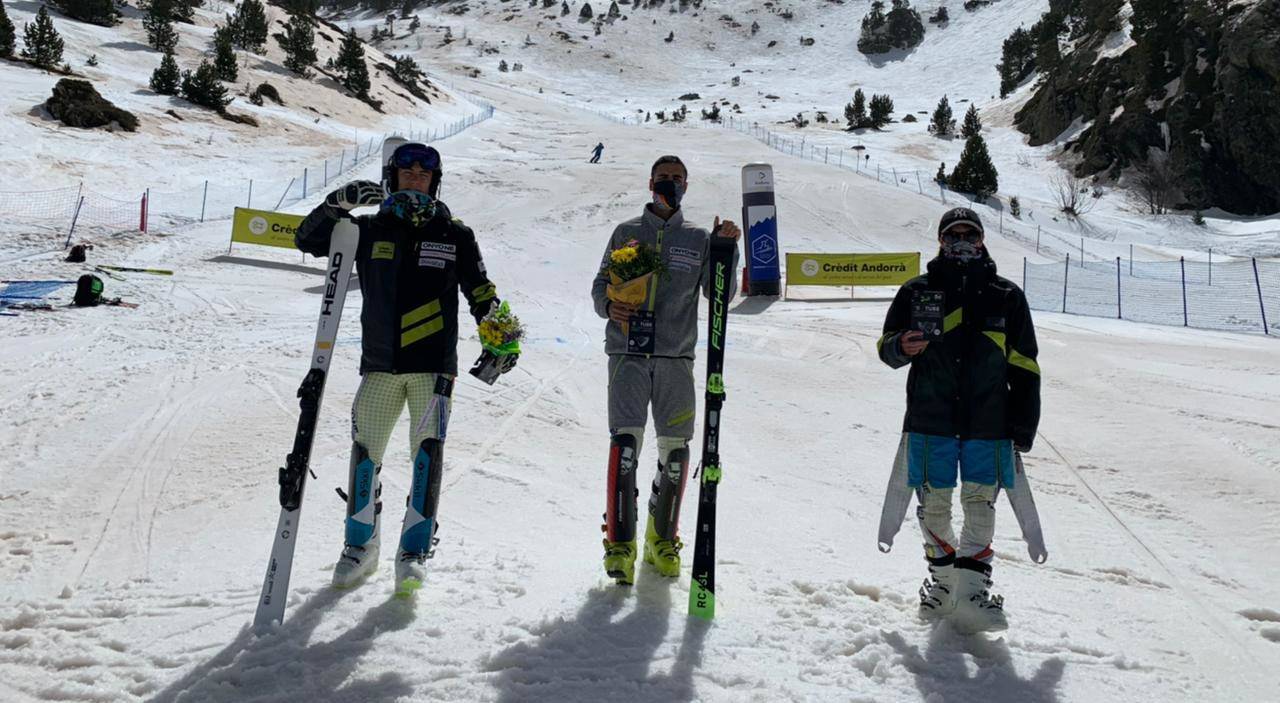 Àlex Rius i Íria Medina dominen l'eslàlom del Campionat d'Andorra