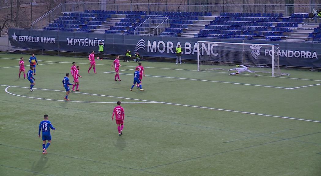 L'Andorra derrota el Llagostera amb un doblet de Carlos Martínez i puja fins a la segona plaça