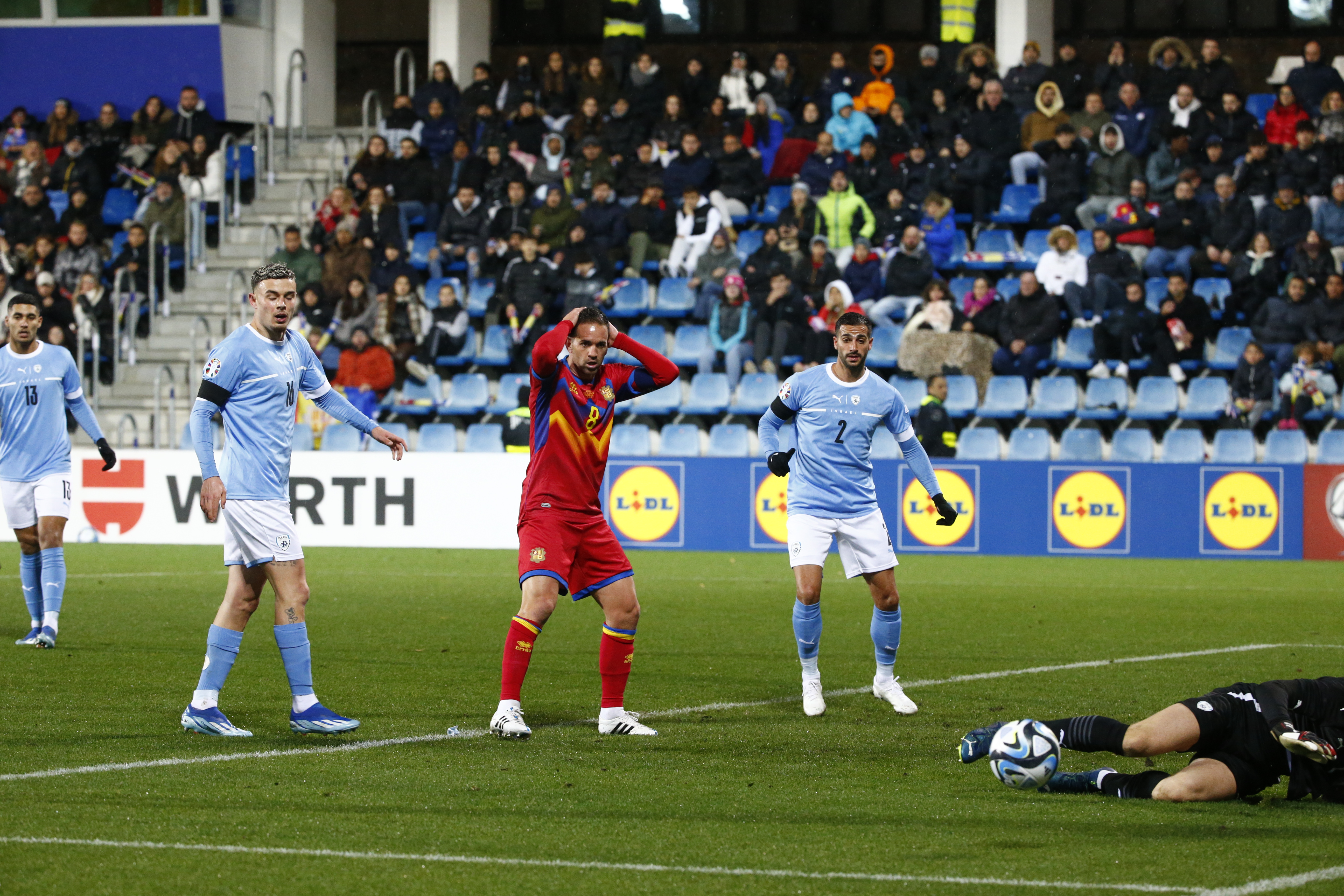 Andorra tanca el Preeuropeu amb una derrota davant Israel (0-2)