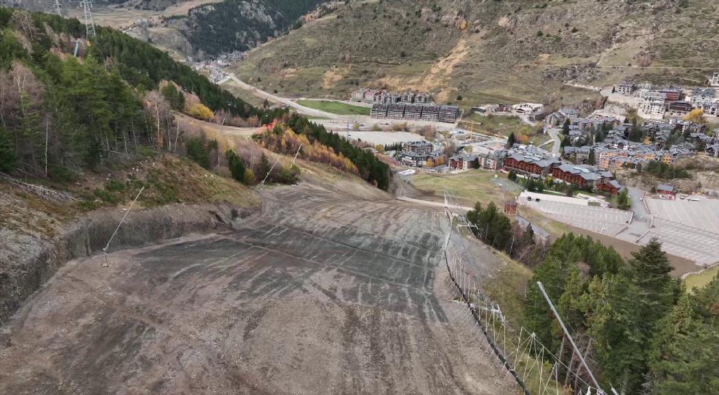 L'arribada de la pista Àliga s'adapta per acollir el gegant paral·lel de les finals de la Copa del Món