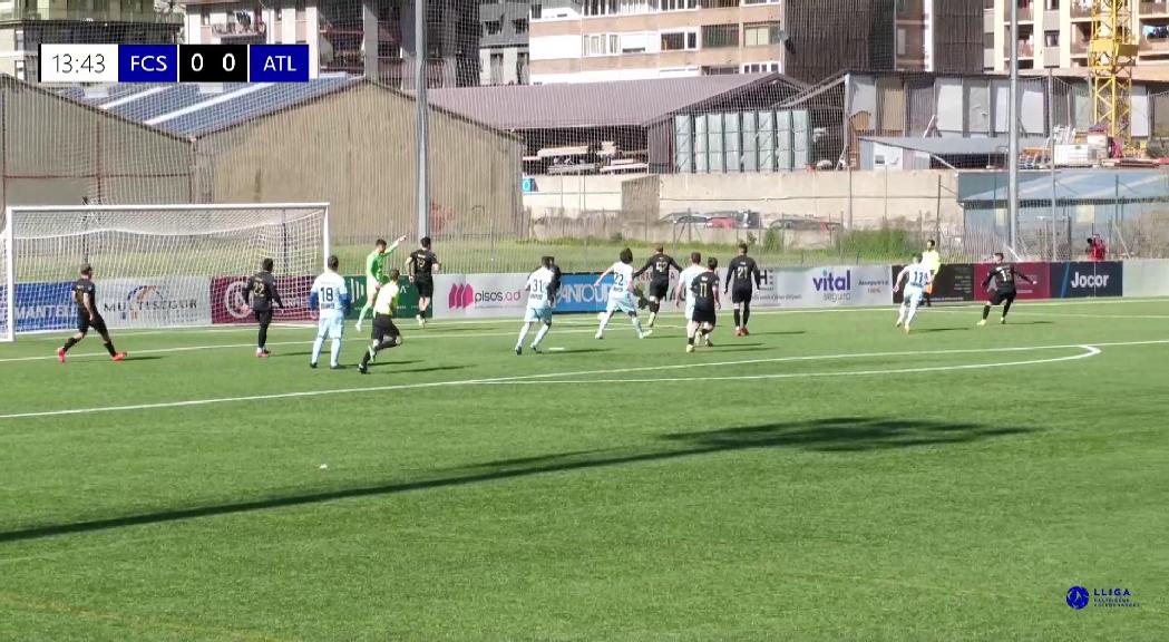 L'Atlètic d'Escaldes, més líder després de guanyar el FC Santa Coloma (1-0)