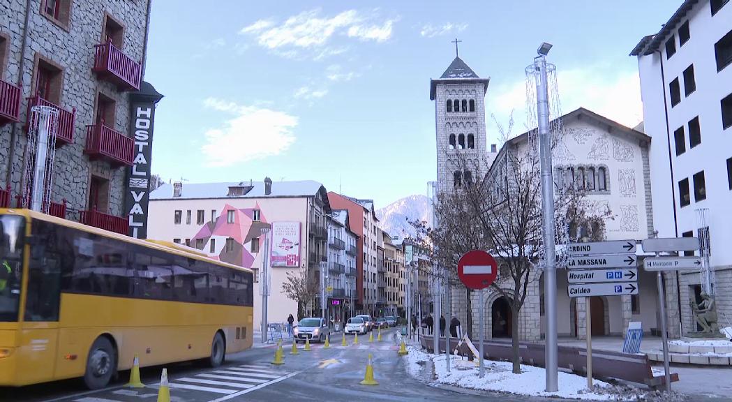 Canvi de circulació de la part alta d'Escaldes-Engordany per la construcció del nou aparcament de l'església