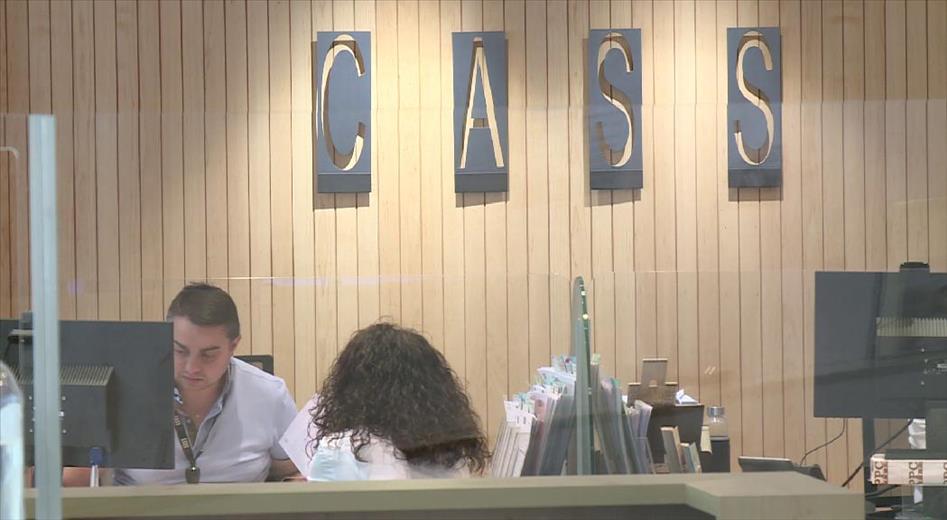 Llum verd de la CASS a l'entrada dels psicòlegs a