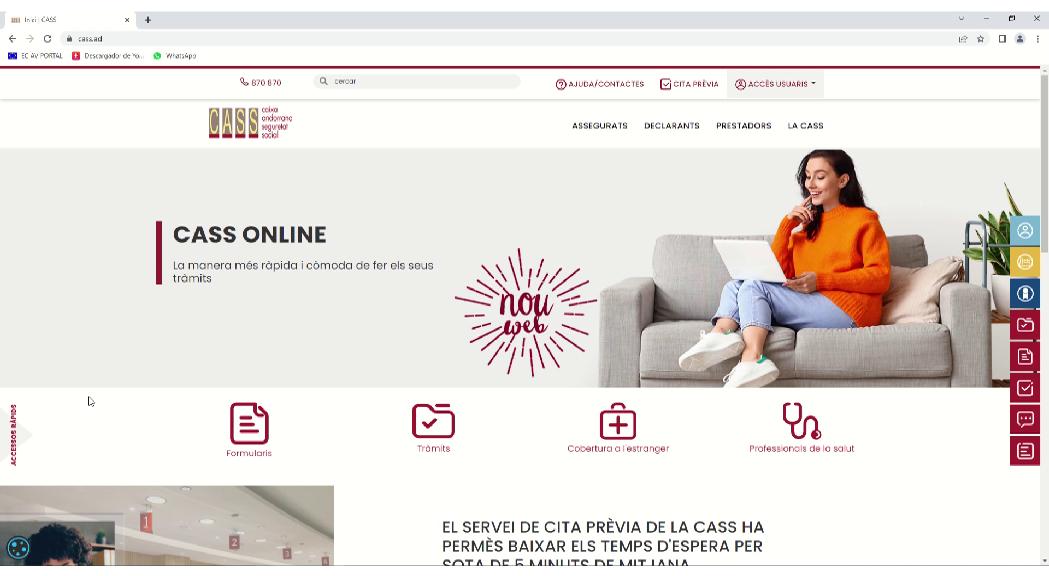 La CASS estrena un nou portal web