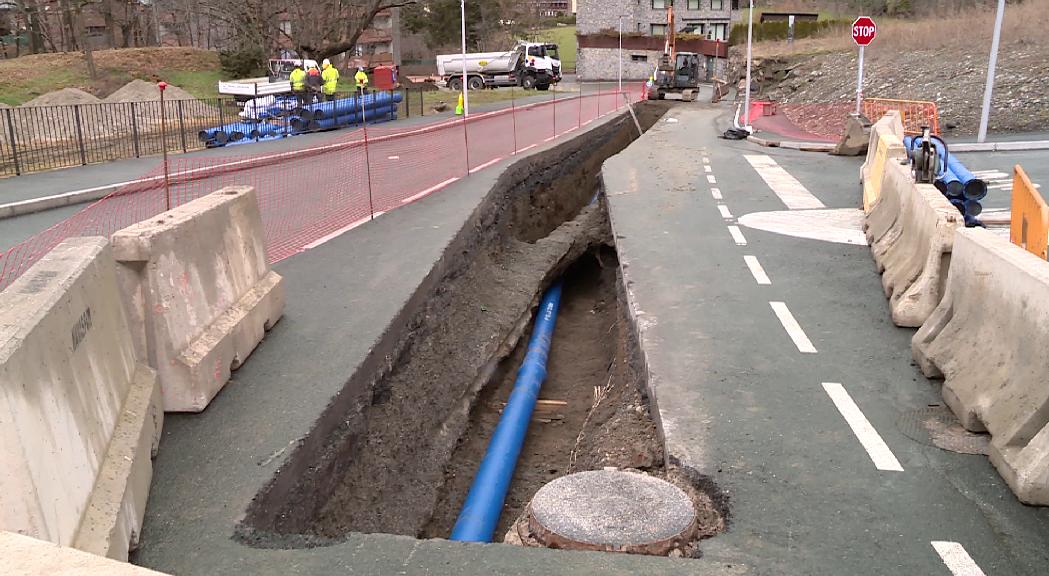 Comencen les obres de millora de la xarxa d'aigua d'Ordino