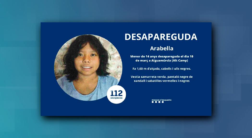 Continua la recerca de la nena desapareguda a Aiguamúrcia