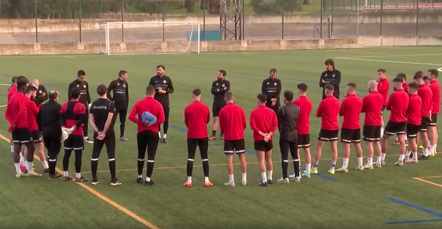 Darrer entrenament del FC Andorra abans del cara o creu de demà contra el Manacor