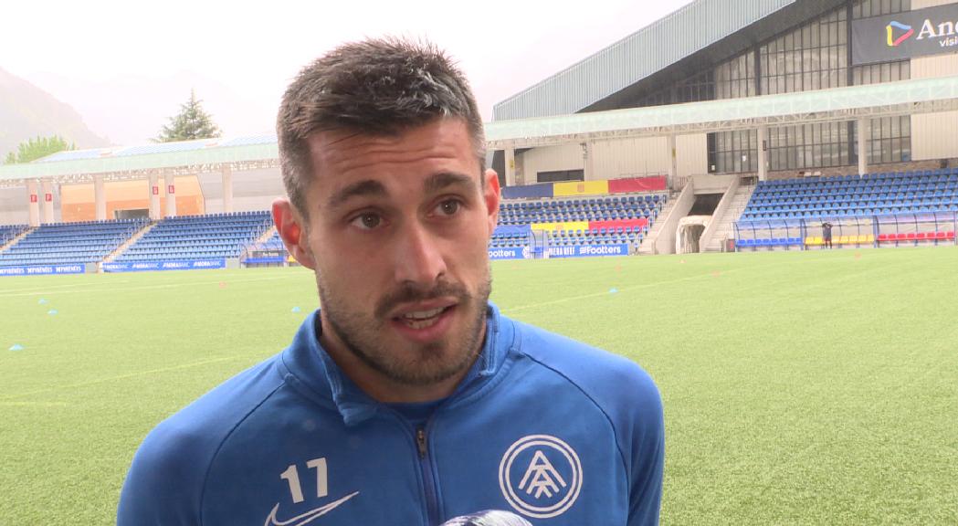 David Martín, jugador del FC Andorra: "L'equip sempre es refà davant les adversitats i aquesta és una setmana il·lusionant"