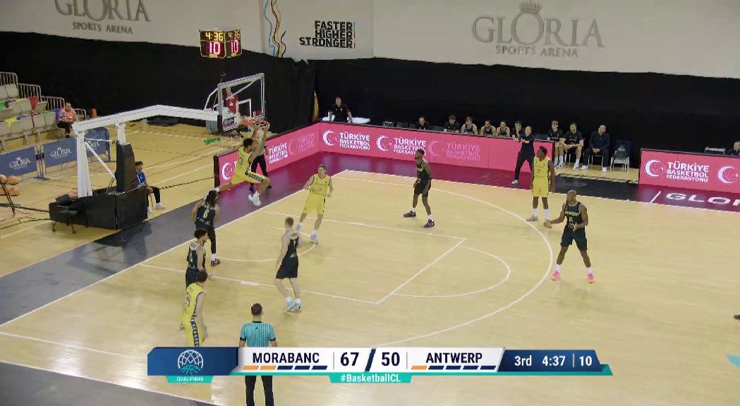 Debut plàcid del MoraBanc contra l'Anvers a la Basketball Champions League (91-73)