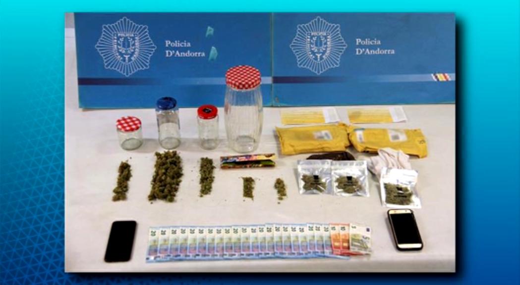 Una detenció per tràfic de marihuana permet desmantellar un punt de venda de drogues