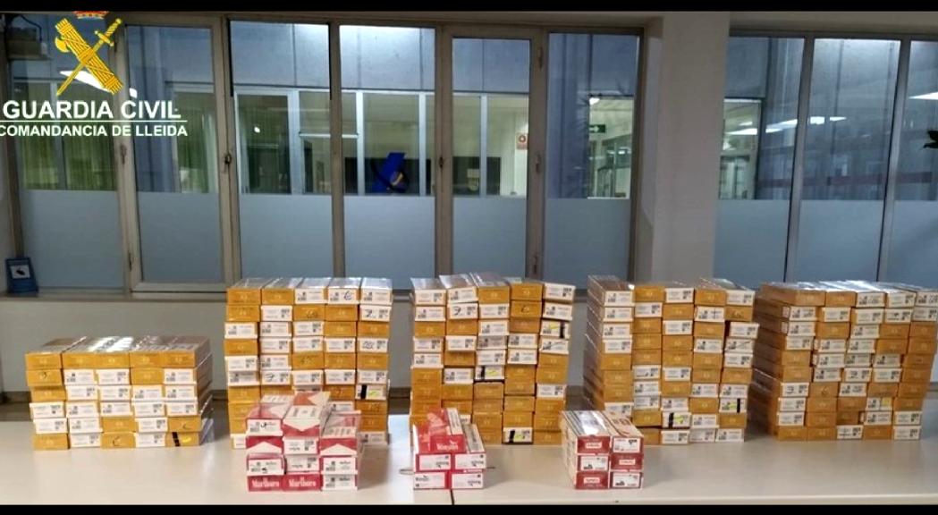 Detingut a la frontera després de donar-se a la fuga amb 15.000 euros en tabac