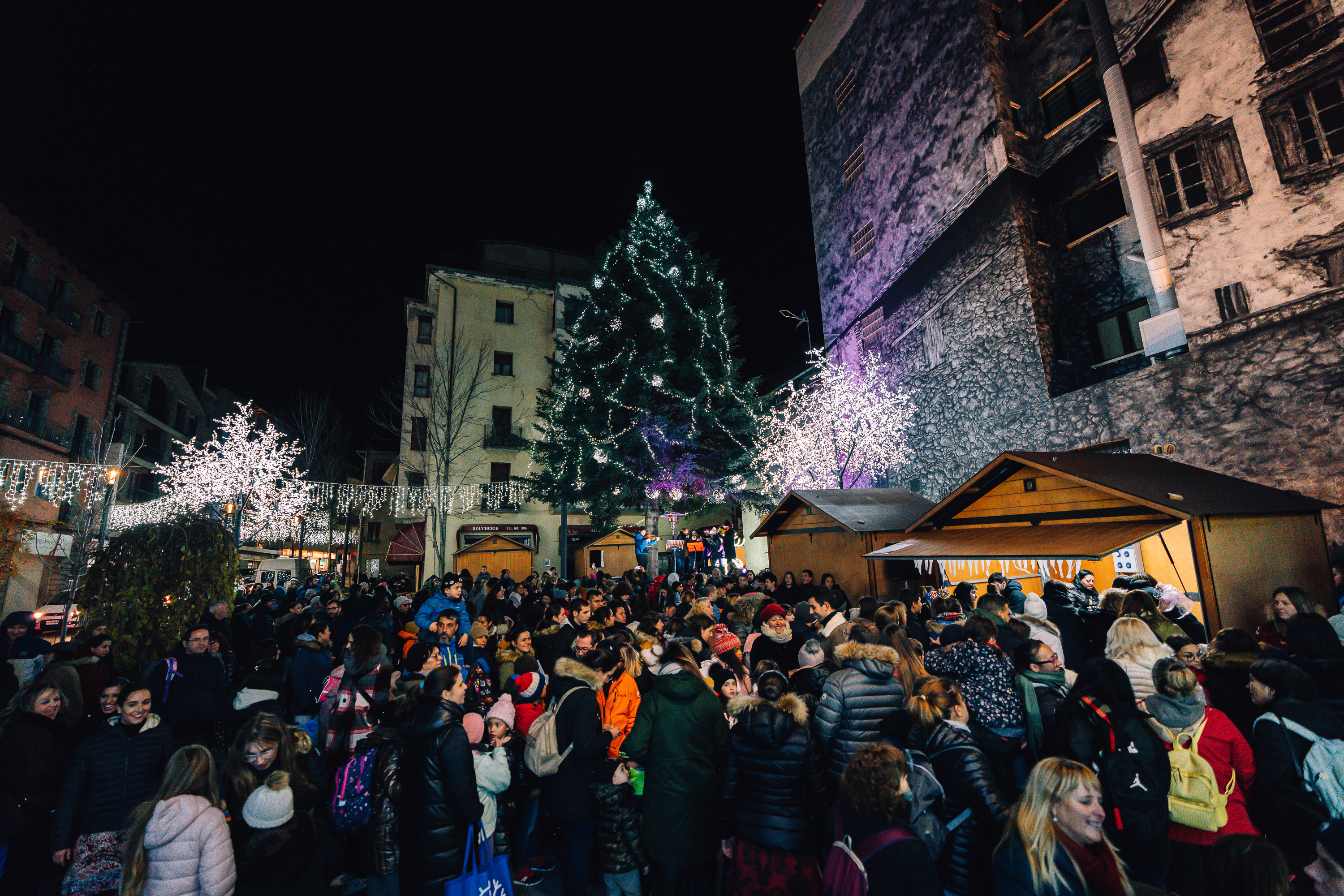 Encesa de llums de Nadal a la parròquia d'Encamp